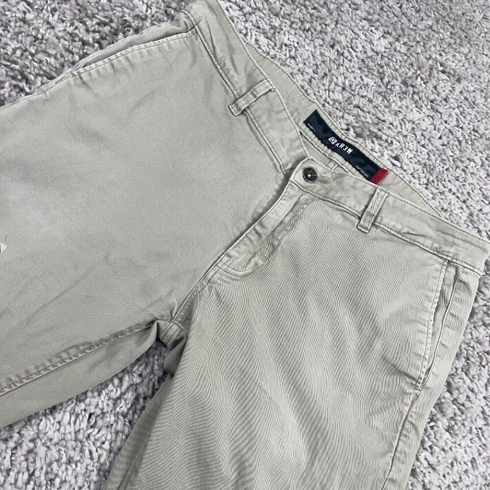 KR3W K-Slim Jeans Men's Size 34x30 Tan Straight Leg Denim Skater Y2K Style